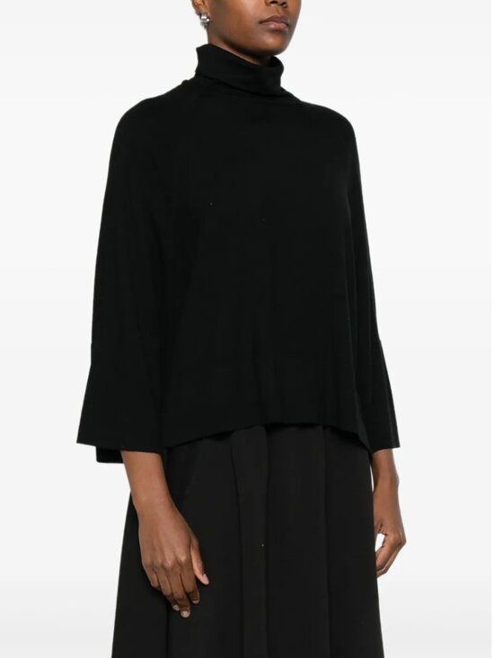 PSOPHIA Sweaters - PSOPHIA roll-neck panelled sweater in Black L